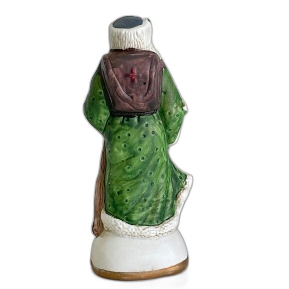 Vintage 1980s Porcelain Old World Sweden Santa Collectible Figurine with Box 5" - Picture 3 of 11